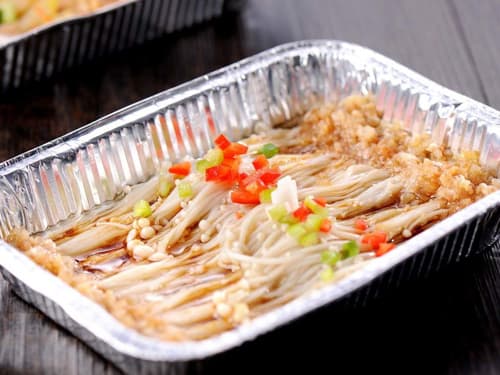 达拉特锡纸烤金针菇